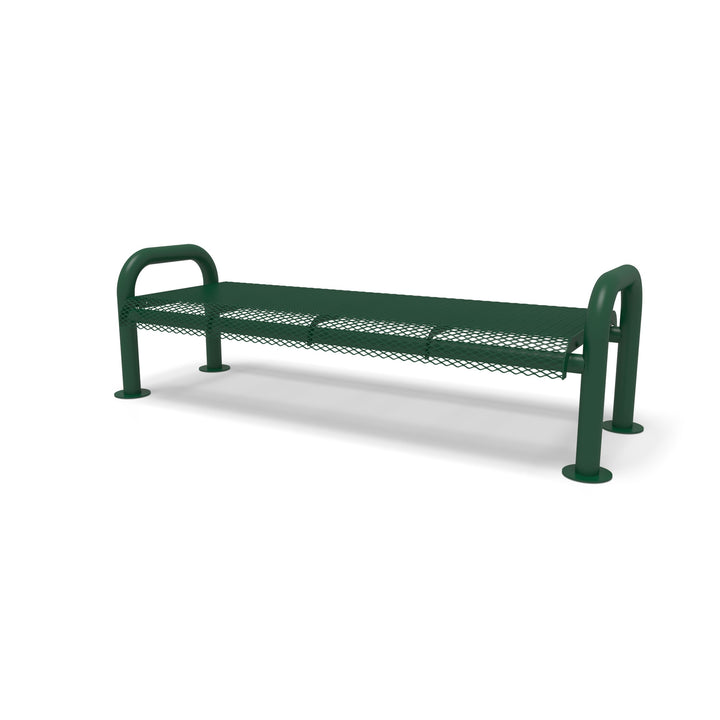Contemporary Diamond Flat Outdoor Bench