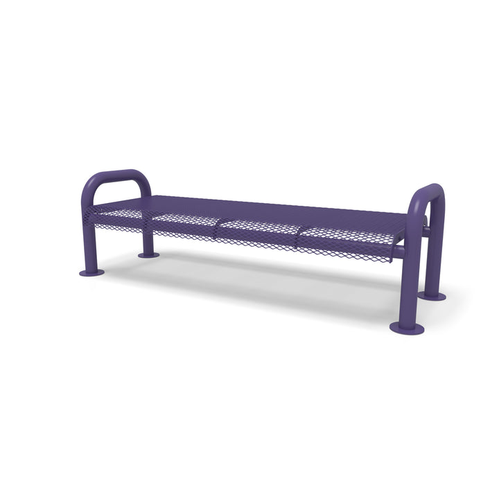 Contemporary Diamond Flat Outdoor Bench