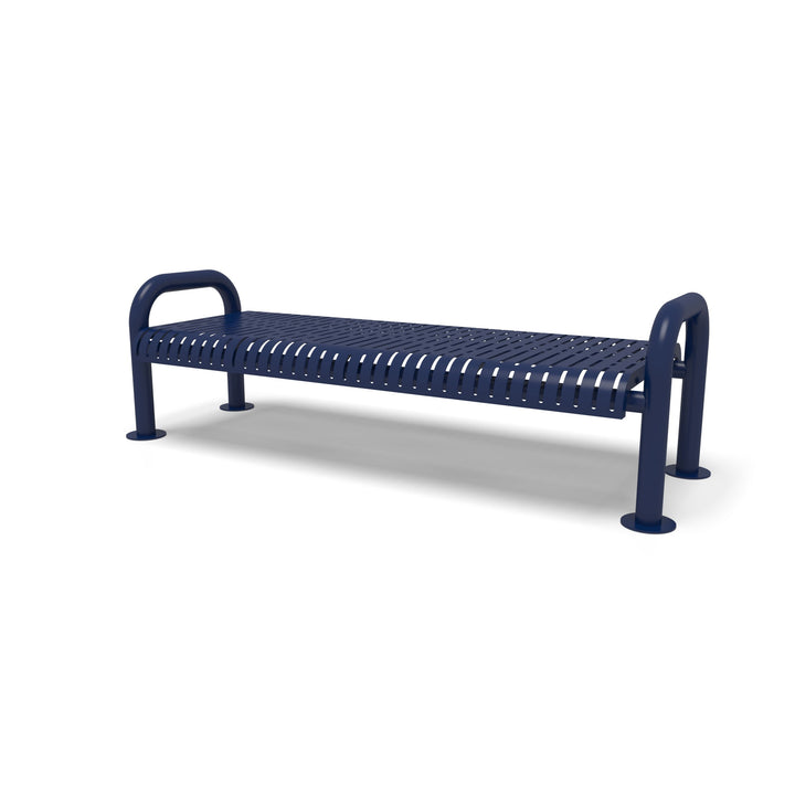 Contemporary Rib Flat Outdoor Bench