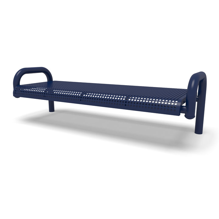 Contemporary Perforated Flat Inground Bench