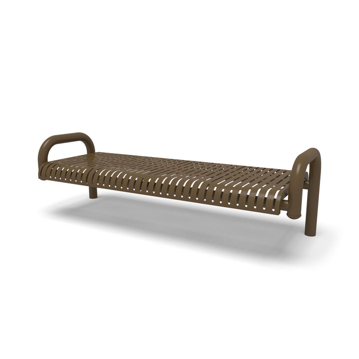 Contemporary Rib Flat Inground Bench