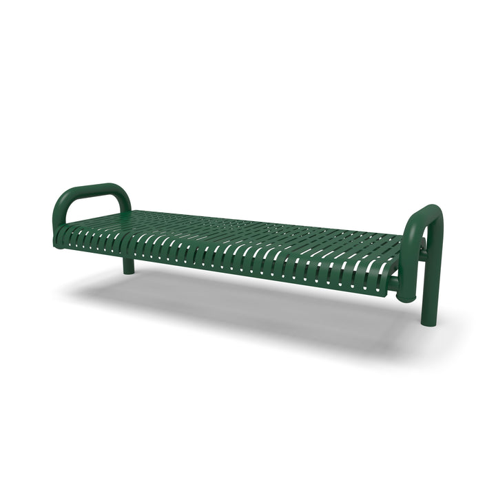 Contemporary Rib Flat Inground Bench