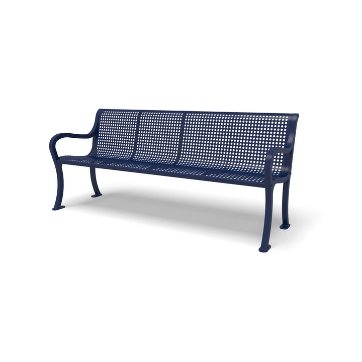 Courtyard Perforated Outdoor Bench