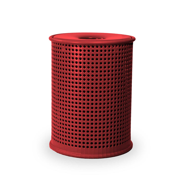 Signature Perforated Trash Receptacle
