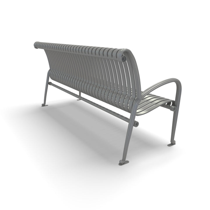 Oxford Vertical Slat Outdoor Bench