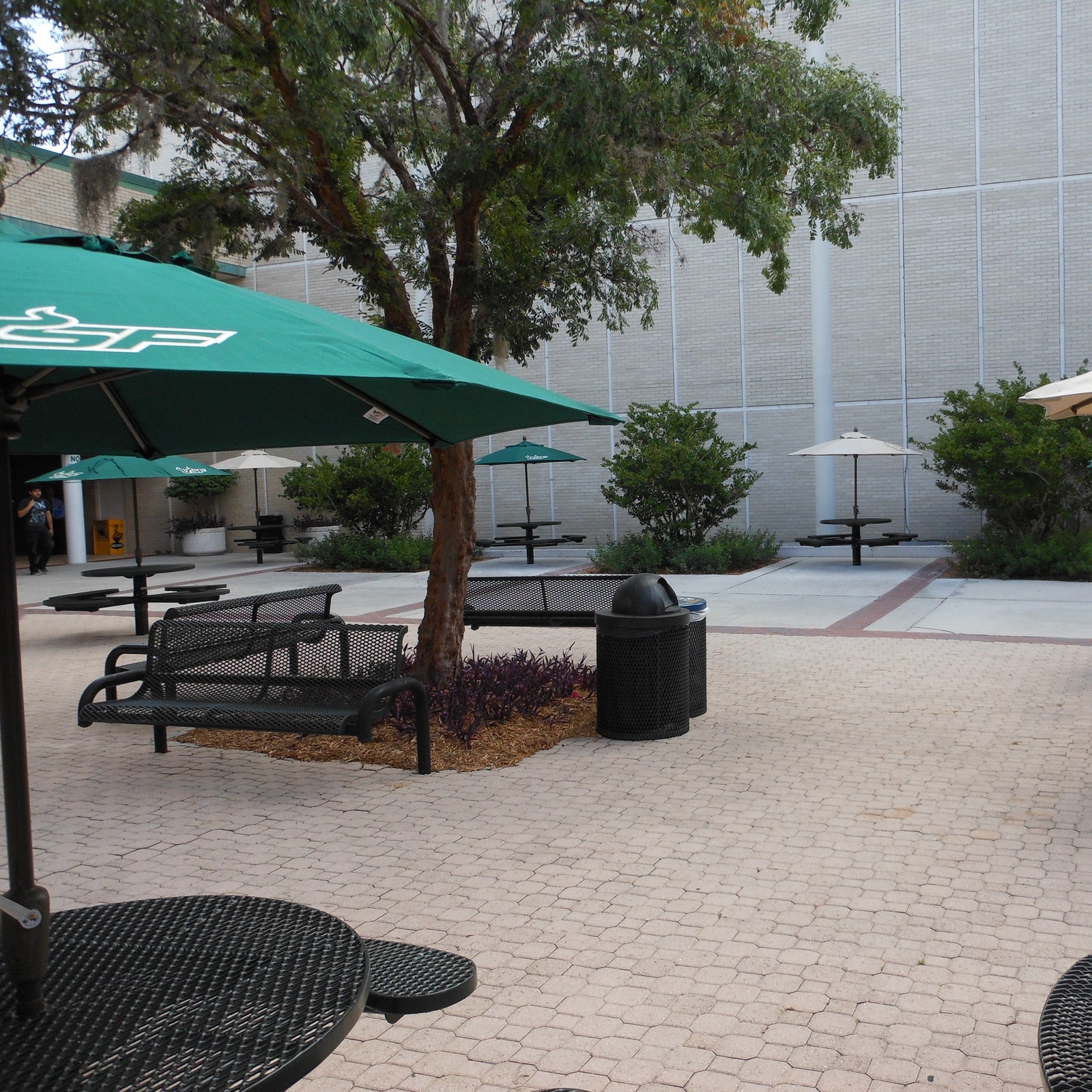 Wabash Valley Picnic Tables, Trash Receptacles and Benches at USF Campus