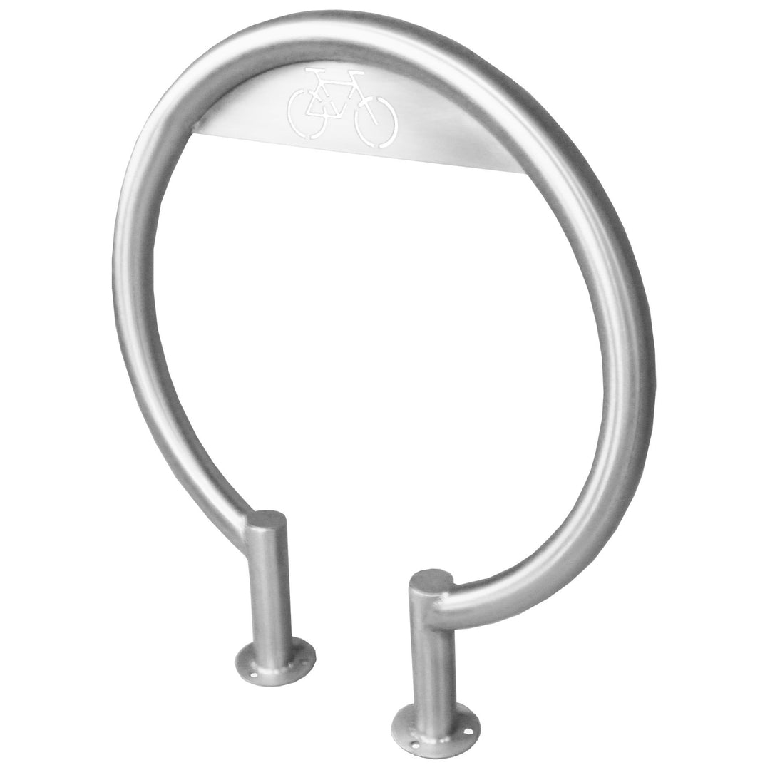 Inground Stainless Steel Circular Bike Rack