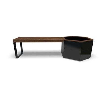 Liberty Table with Hexagon Planter