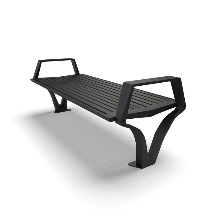 Mounted Woodridge Flat Outdoor Bench