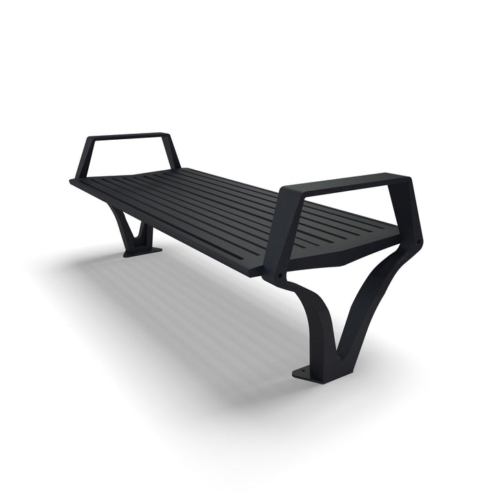 Mounted Woodridge Flat Outdoor Bench
