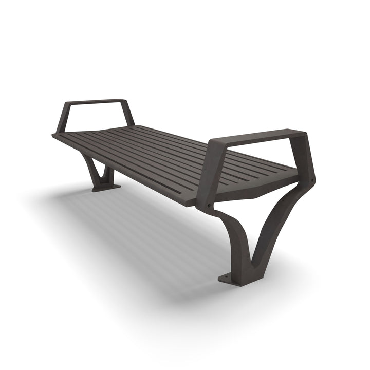 Mounted Woodridge Flat Outdoor Bench