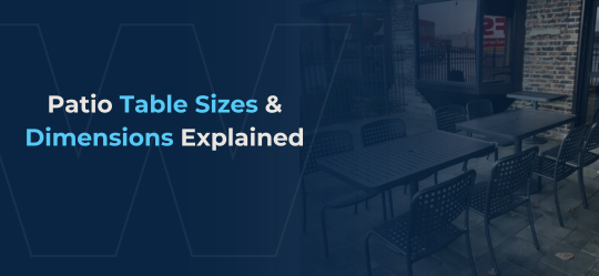 Patio Table Sizes & Dimensions Explained