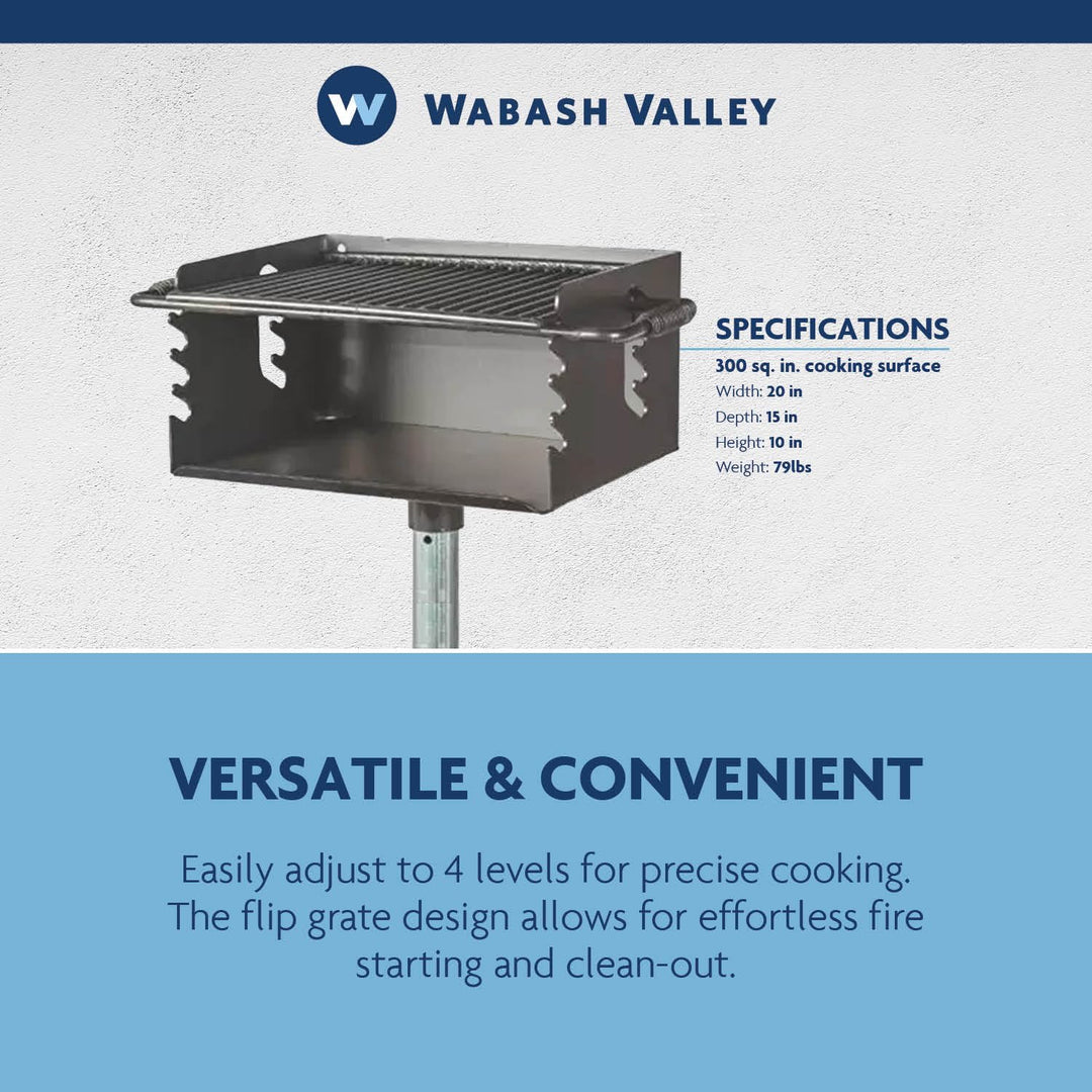 Signature Flip Grate Pedestal Grill