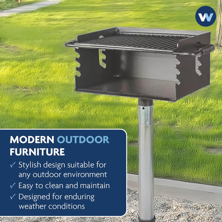 Signature Flip Grate Pedestal Grill