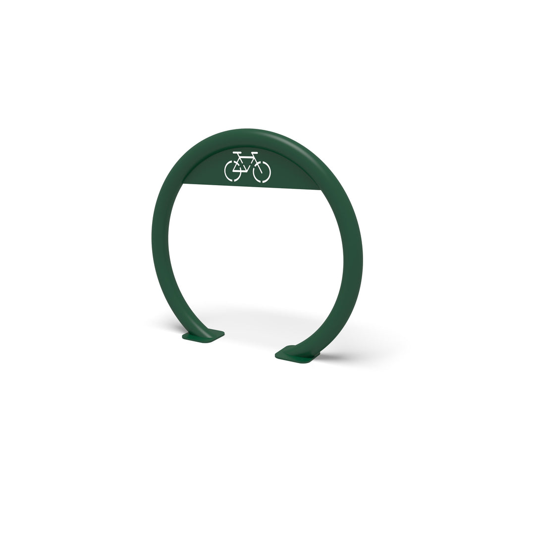 Mounted Open Circular Bike Rack