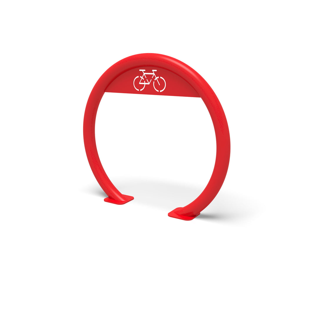 Mounted Open Circular Bike Rack