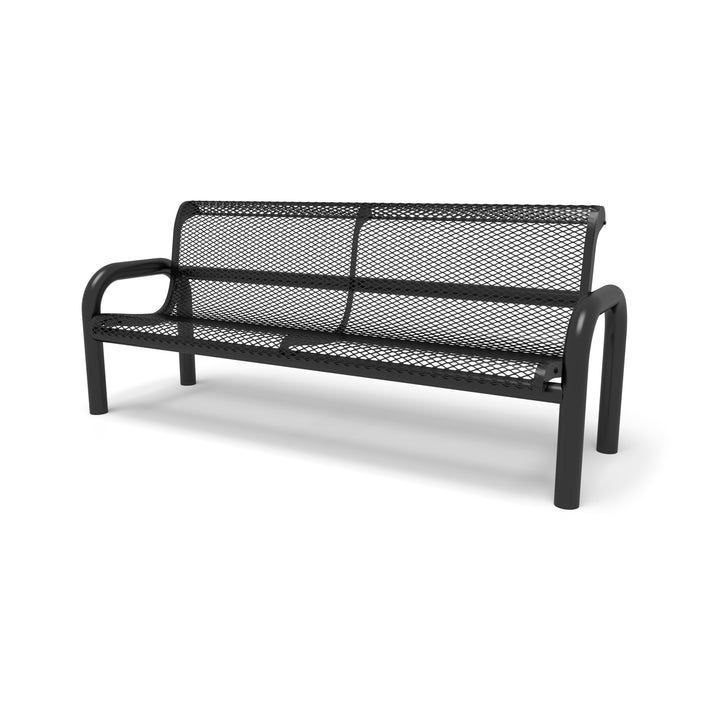 Contemporary Diamond Outdoor Bench