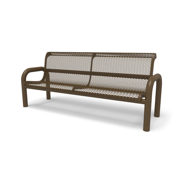Contemporary Diamond Outdoor Bench