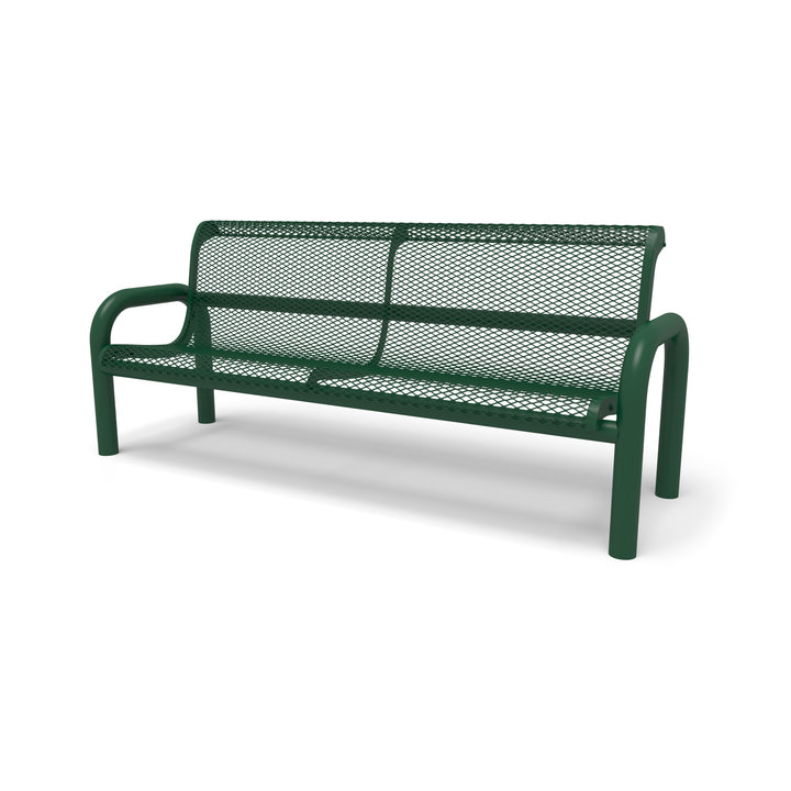 Contemporary Diamond Outdoor Bench