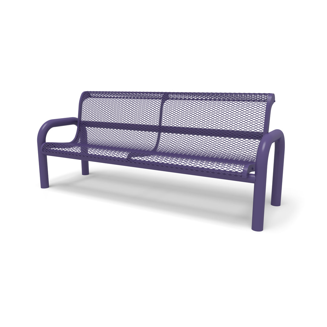 Contemporary Diamond Outdoor Bench