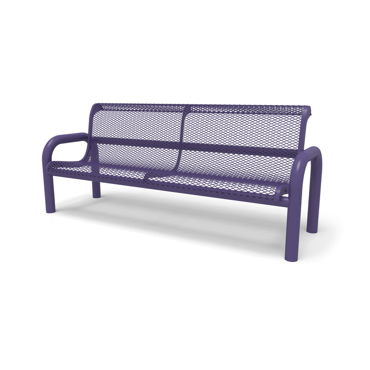 Contemporary Diamond Outdoor Bench