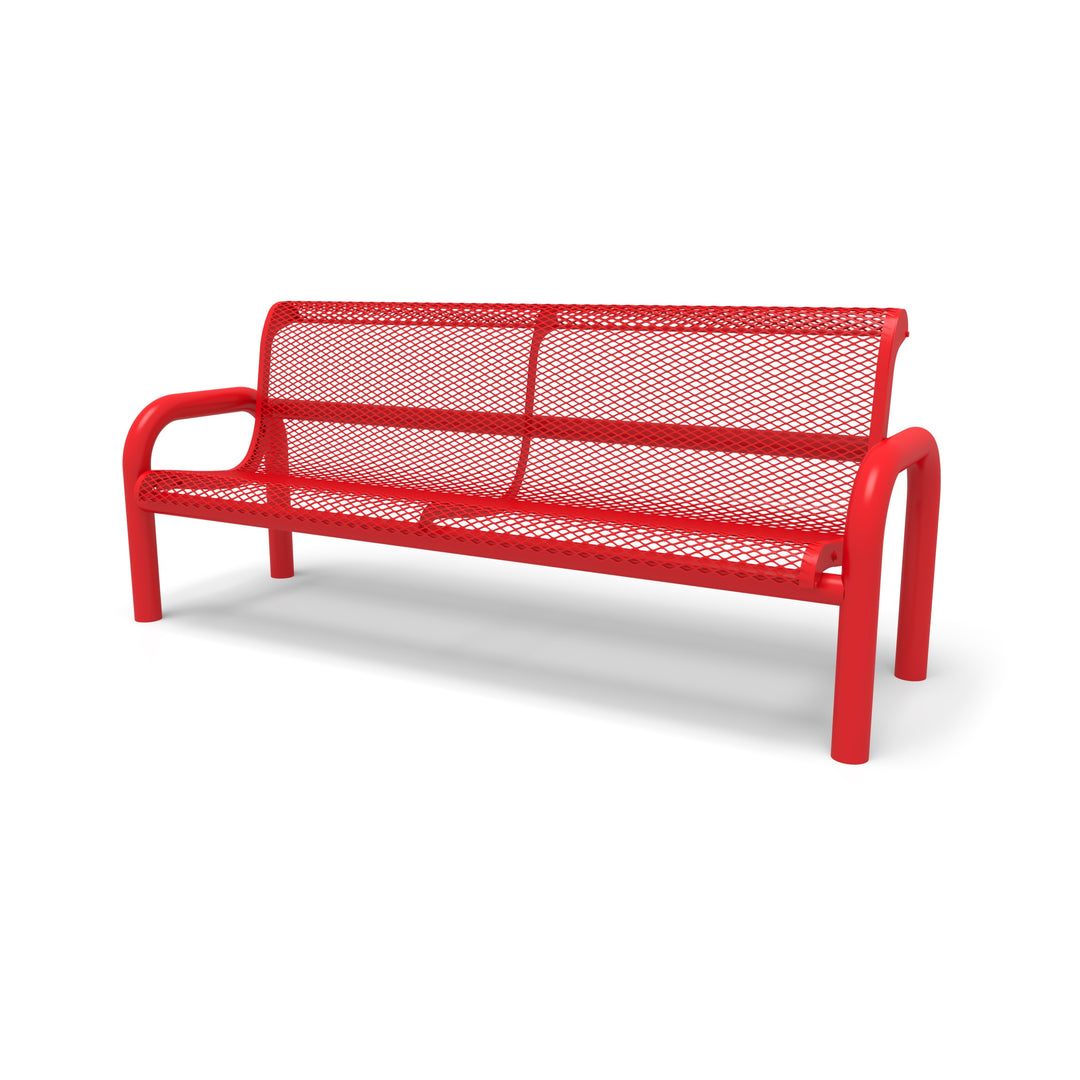 Contemporary Diamond Outdoor Bench