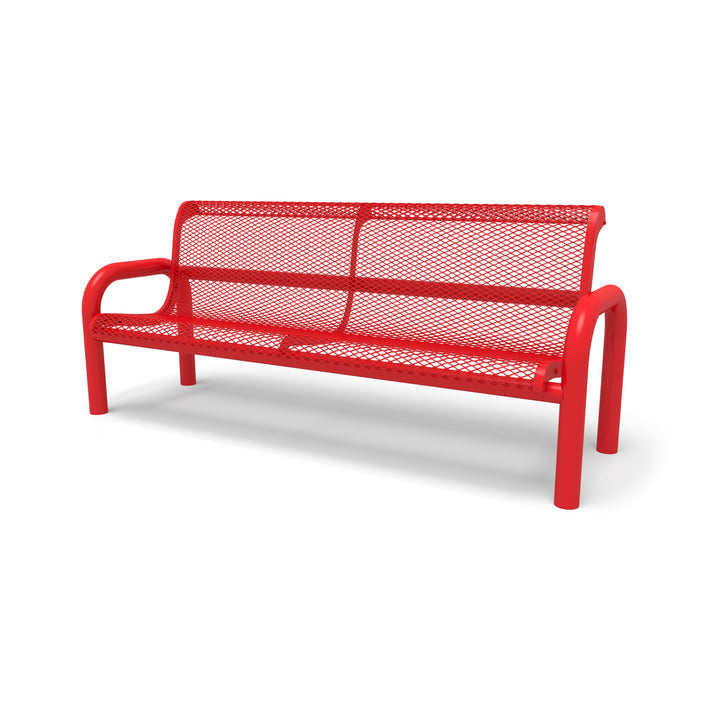 Contemporary Diamond Outdoor Bench