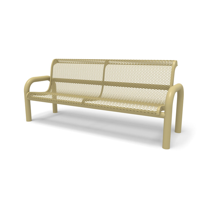 Contemporary Diamond Outdoor Bench