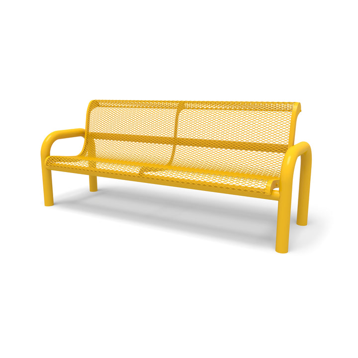 Contemporary Diamond Outdoor Bench