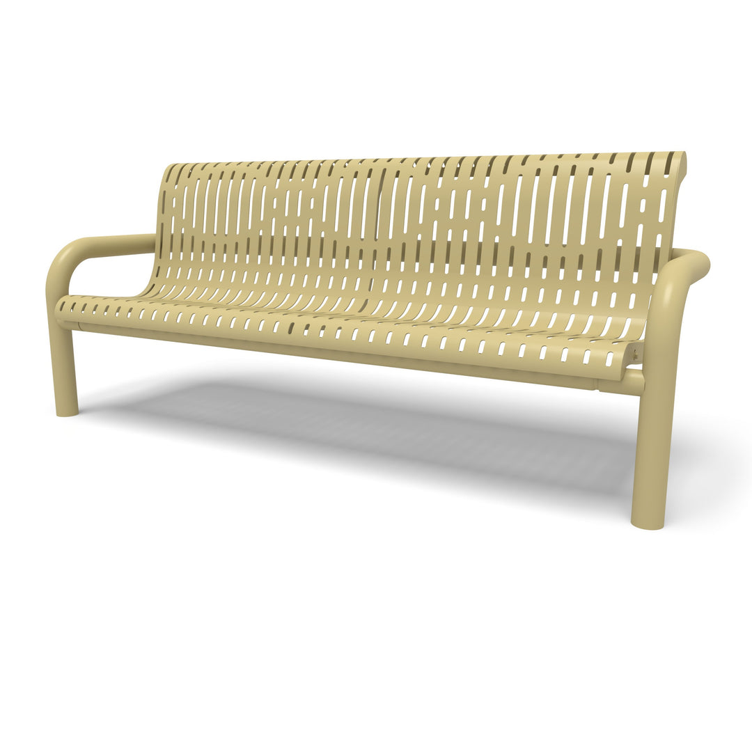 Contemporary Rib Inground Bench