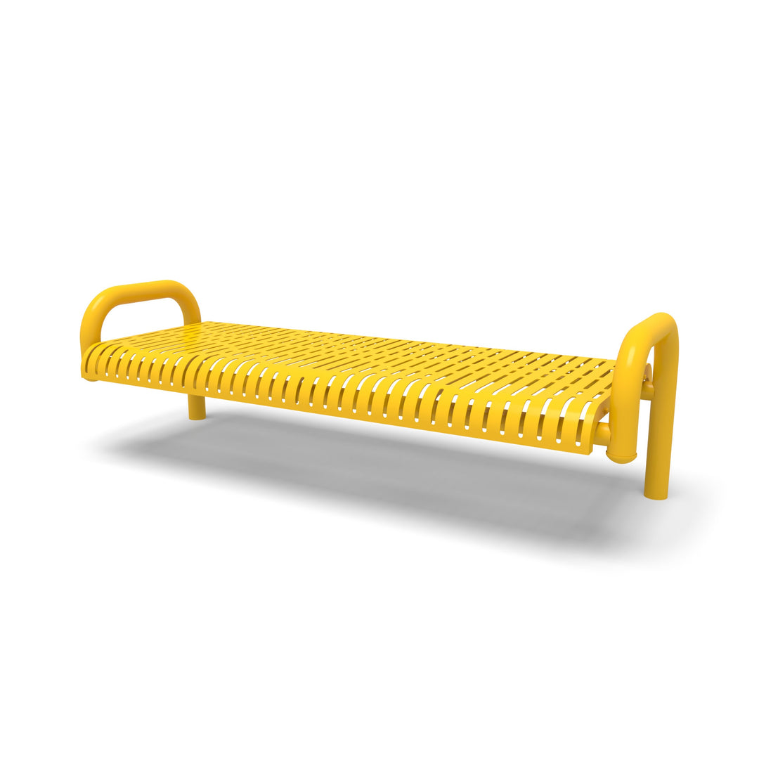 Contemporary Rib Flat Inground Bench