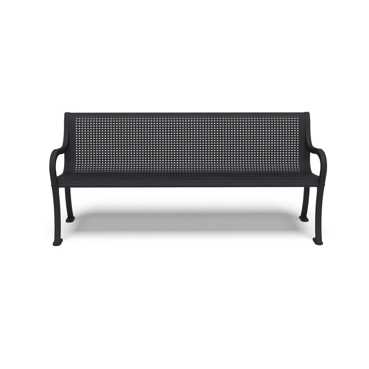 Covington Square Perforated Bench