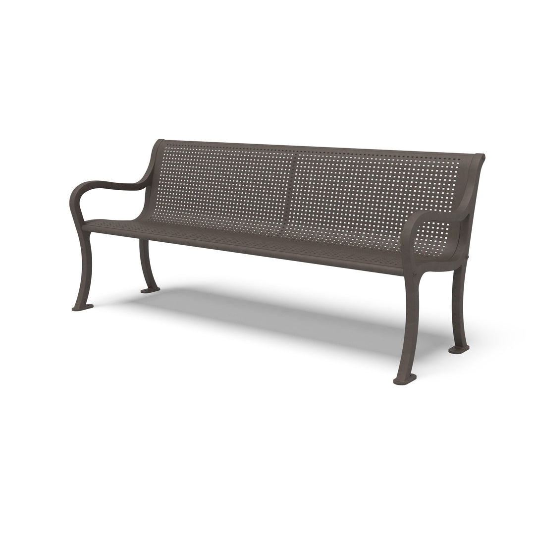 Covington Square Perforated Bench
