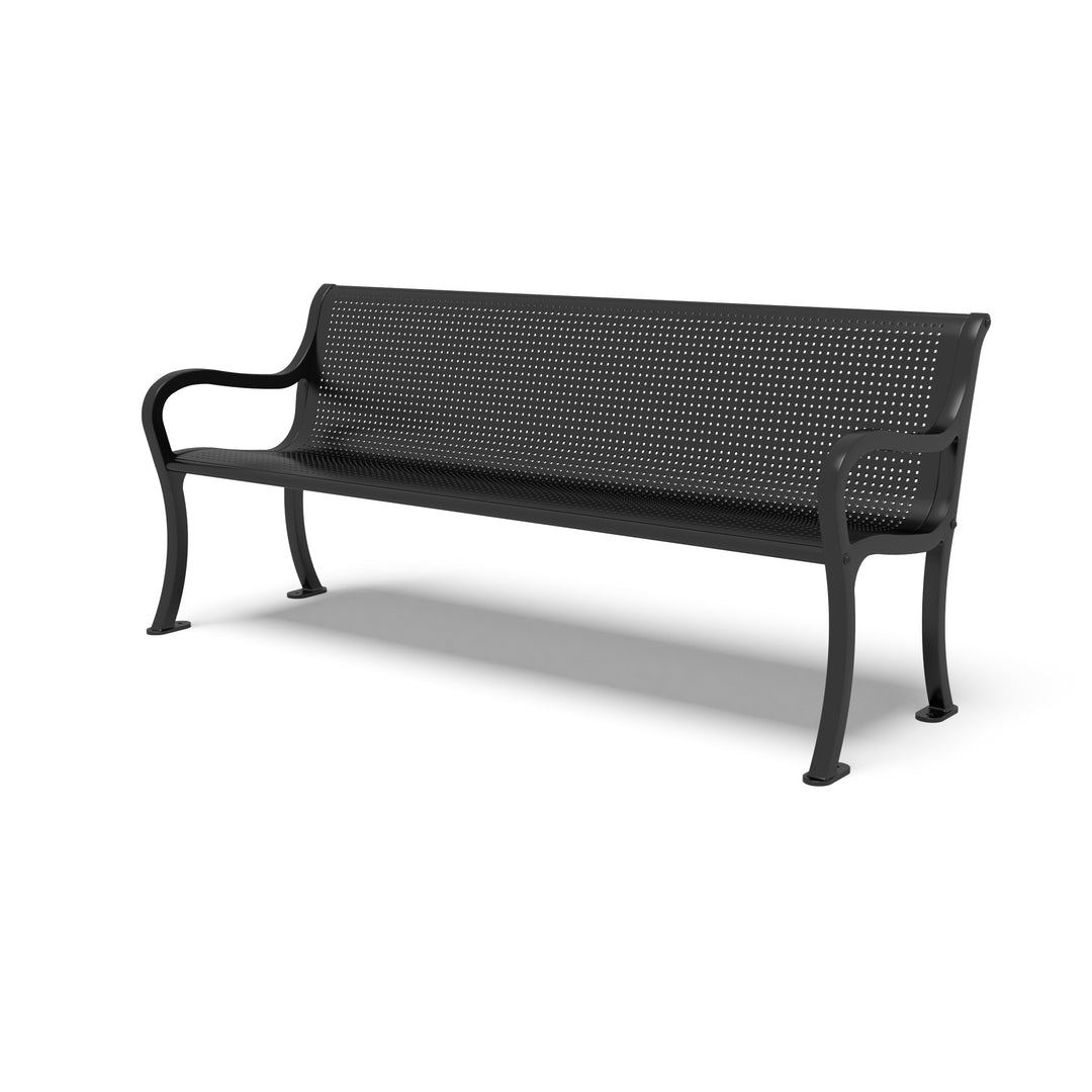 Covington Round Perforated Bench