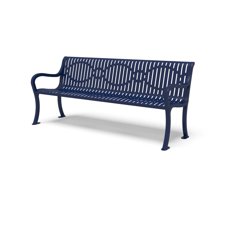 Courtyard Ribbed Outdoor Bench