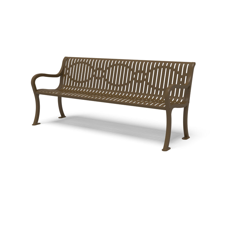 Courtyard Ribbed Outdoor Bench
