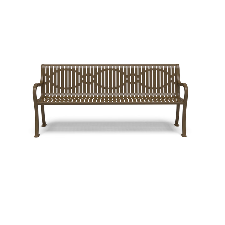 Courtyard Ribbed Outdoor Bench