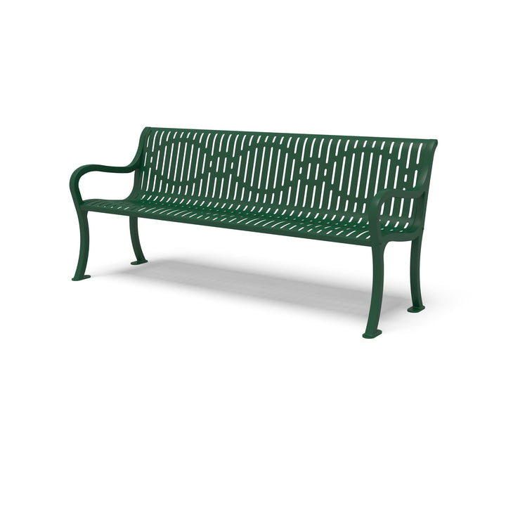 Courtyard Ribbed Outdoor Bench