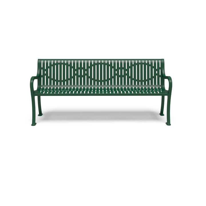 Courtyard Ribbed Outdoor Bench