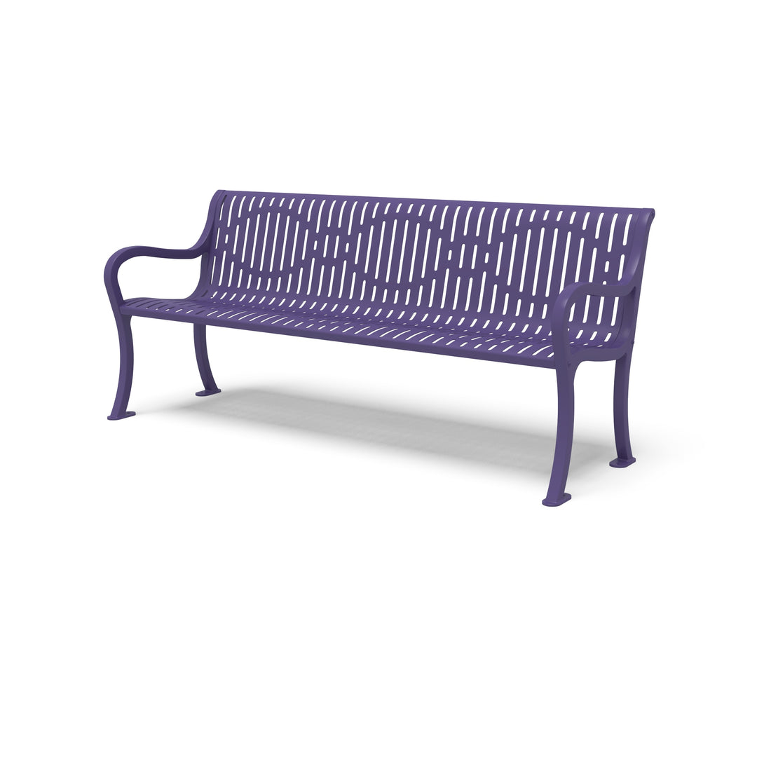 Courtyard Ribbed Outdoor Bench