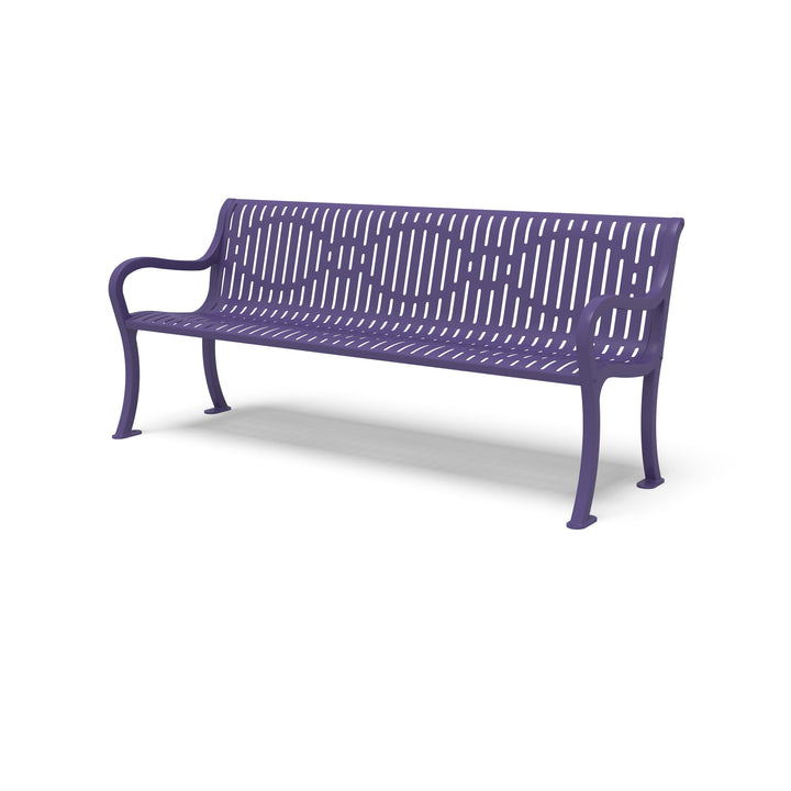 Courtyard Ribbed Outdoor Bench
