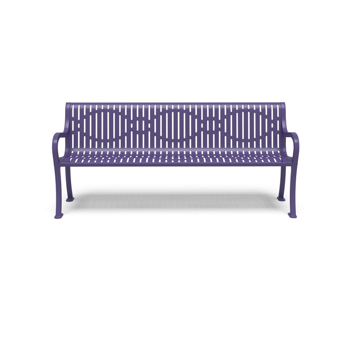 Courtyard Ribbed Outdoor Bench