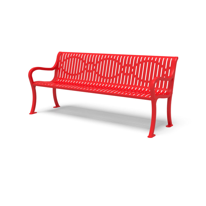 Courtyard Ribbed Outdoor Bench