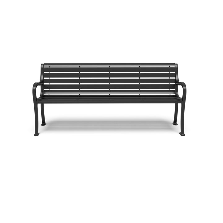 Courtyard Slat Outdoor Bench