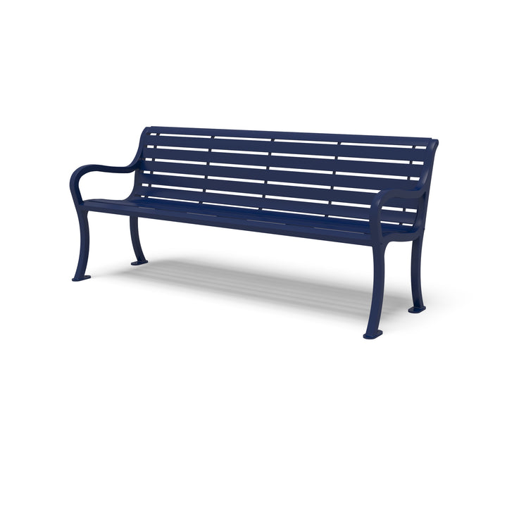 Courtyard Slat Outdoor Bench