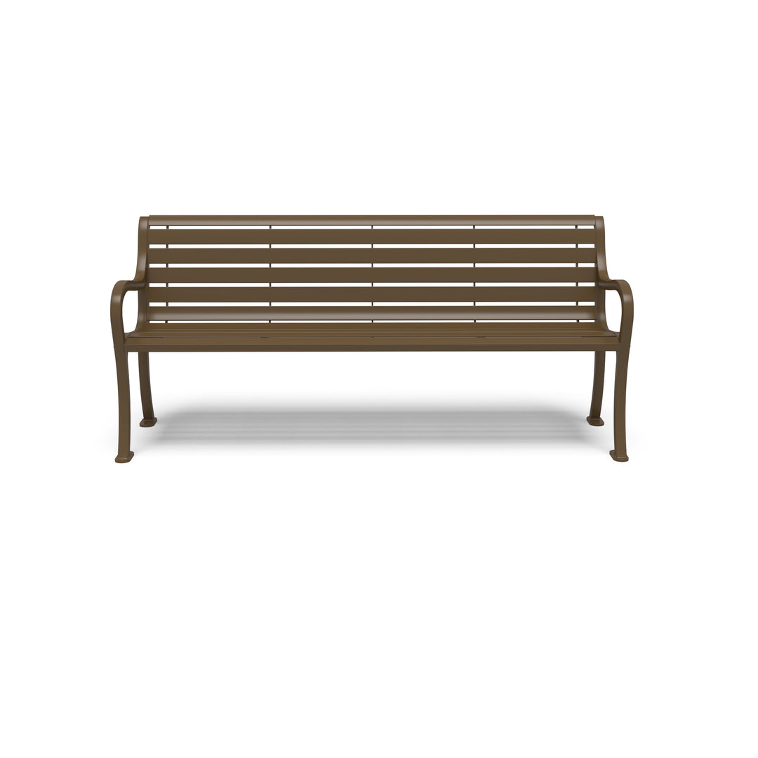 Courtyard Slat Outdoor Bench