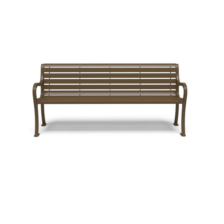 Courtyard Slat Outdoor Bench