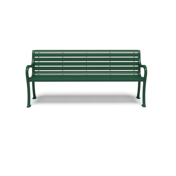 Courtyard Slat Outdoor Bench