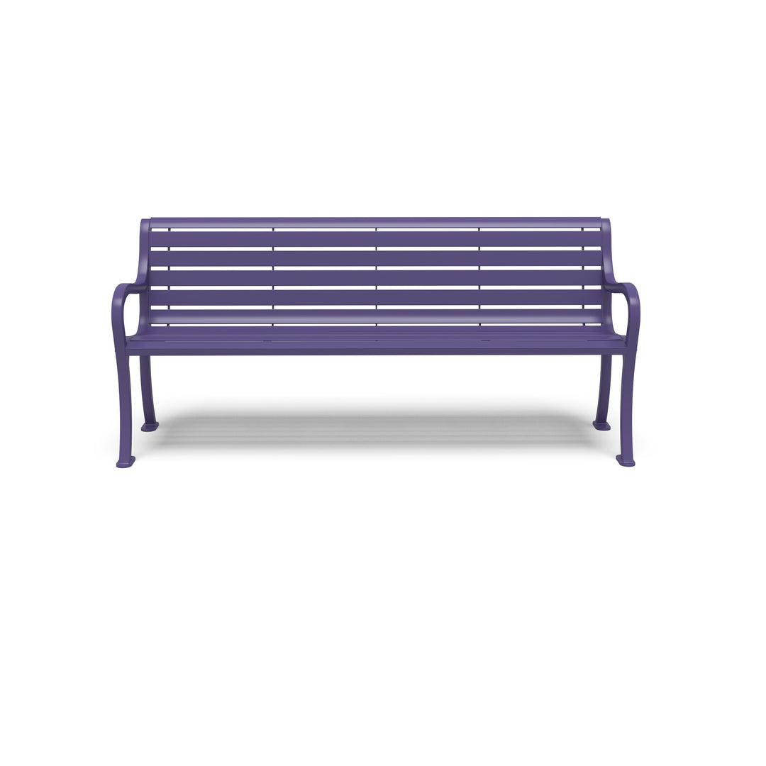 Courtyard Slat Outdoor Bench