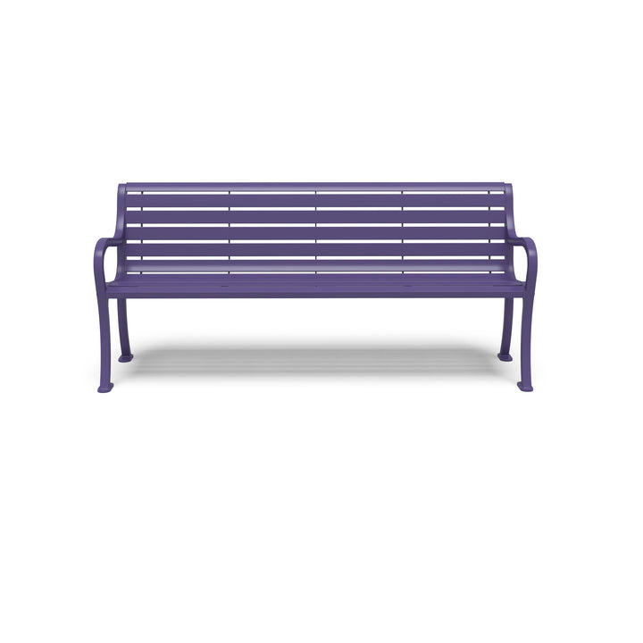 Courtyard Slat Outdoor Bench